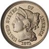 Image 1 : 1871 Nickel 3C NGC Proof 65