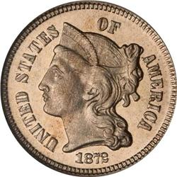 1872 Nickel 3C NGC PF66 CAM