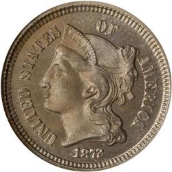 1872 Nickel 3C NGC Proof 65