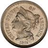 Image 1 : 1873 Nickel 3C. Closed 3 NGC Proof 65