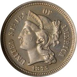 1875 Nickel 3C NGC Proof 65