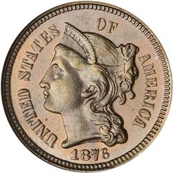 1876 Nickel 3C NGC Proof 65