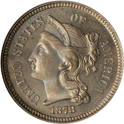 1878 Nickel 3C NGC Proof 65
