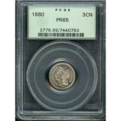 1880 Nickel 3C PCGS Proof 65