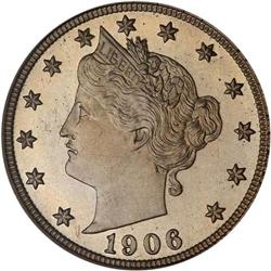 1906 Liberty 5C PCGS Proof 67