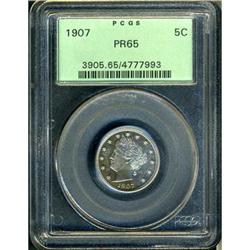 1907 Liberty 5C PCGS Proof 65