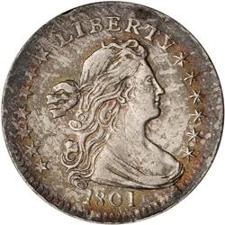 1801 Bust H10C ANACS EF40 Details Tooled-Edge Dmgd