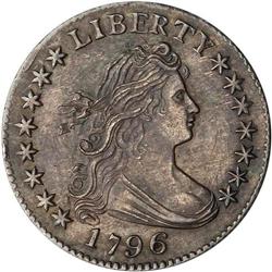 1796 Bust 10C ANACS AU55 Details Scratched