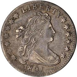 1807 Bust 10C ANACS EF45 Details Cleaned