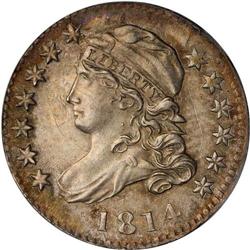 1814 Bust 10C. STATESOFAMERICA ANACS MS61