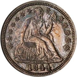 1844 Liberty Seated 10C NGC Proof 63