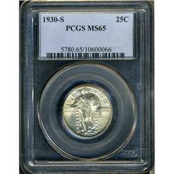 1930-S Liberty Standing 25C PCGS MS65