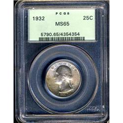1932 Washington 25C PCGS MS65