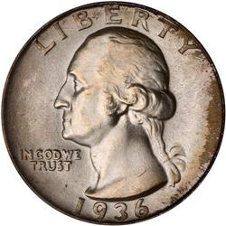 1936-D Washington 25C PCGS MS64