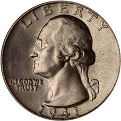1941-S Washington 25C NGC MS67