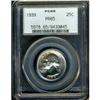 Image 1 : 1939 Washington 25C PCGS Proof 65