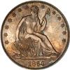 Image 1 : 1864 Liberty Seated 50C ANACS Proof 63