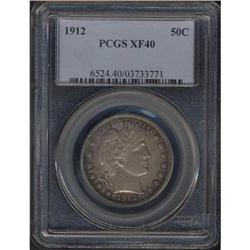 1912 Barber 50C PCGS EF40