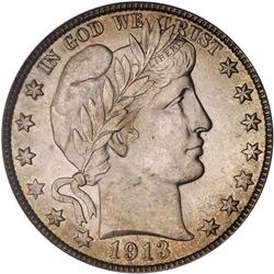 1913-D Barber 50C PCGS MS64