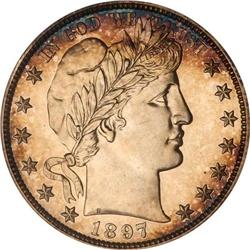 1897 Barber 50C PCGS Proof 64