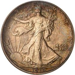 1916 Liberty Walking 50C PCGS MS65