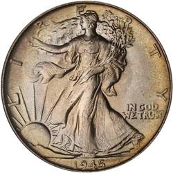 1945 Liberty Walking 50C NGC MS67