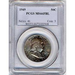 1949 Franklin 50C PCGS MS66 FBL