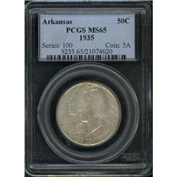 1935 Arkansas 50C PCGS MS65