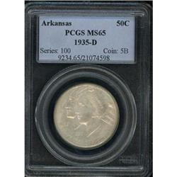 1935-D Arkansas 50C PCGS MS65