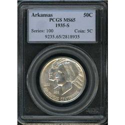 1935-S Arkansas 50C PCGS MS65