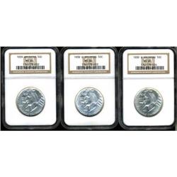 1939-P,D,S Arkansas 50C Set