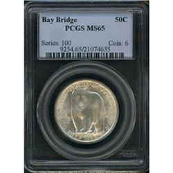 1936-S Bay Bridge 50C PCGS MS65