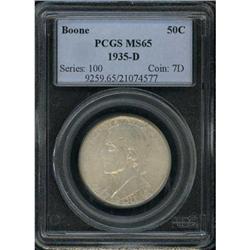 1935-D Boone 50C PCGS MS65