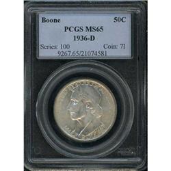 1936-D Boone 50C PCGS MS65