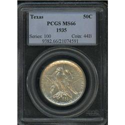 1935 Texas 50C PCGS MS66