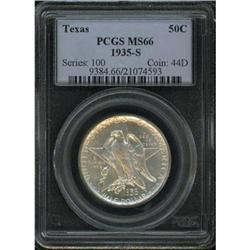 1935-S Texas 50C PCGS MS66