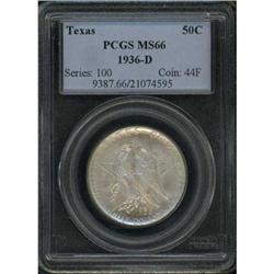 1936-D Texas 50C PCGS MS66