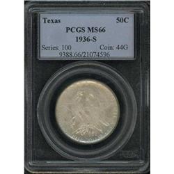 1936-S Texas 50C PCGS MS66
