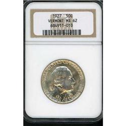 1927 Vermont 50C NGC MS62