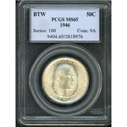 1946 BT Washington 50C PCGS MS65