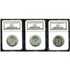 Image 1 : 1947-P,D,S BT Washington 50C Set NGC MS66
