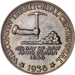 1936 Wisconsin 50C PCGS MS67