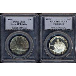 Lot of Two Toned Modern Commemorative Coins