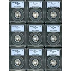 1997 Lot of 9 $25 Platinum Eagle PCGS MS69