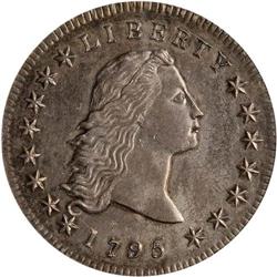 1795 Flowing Hair S$1. 2 Leaves NGC MS61