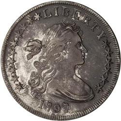 1797 Bust $1. 10 Stars L, 6 R ANACS EF40 Dtls Cleaned