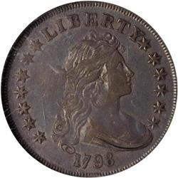 1798 Bust $1. Heraldic Eagle NGC EF40 BB-125