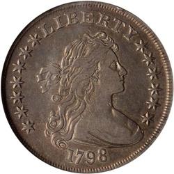 1798 Bust $1. Heraldic Eagle, Close Date NGC VF35