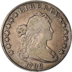 1798 Bust $1. Heraldic Eagle, Close Date ANACS VF25