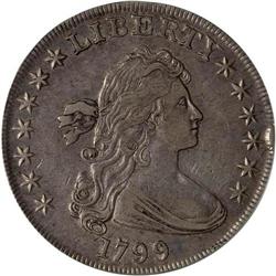 1799 Draped Bust Dollar ANACS EF45